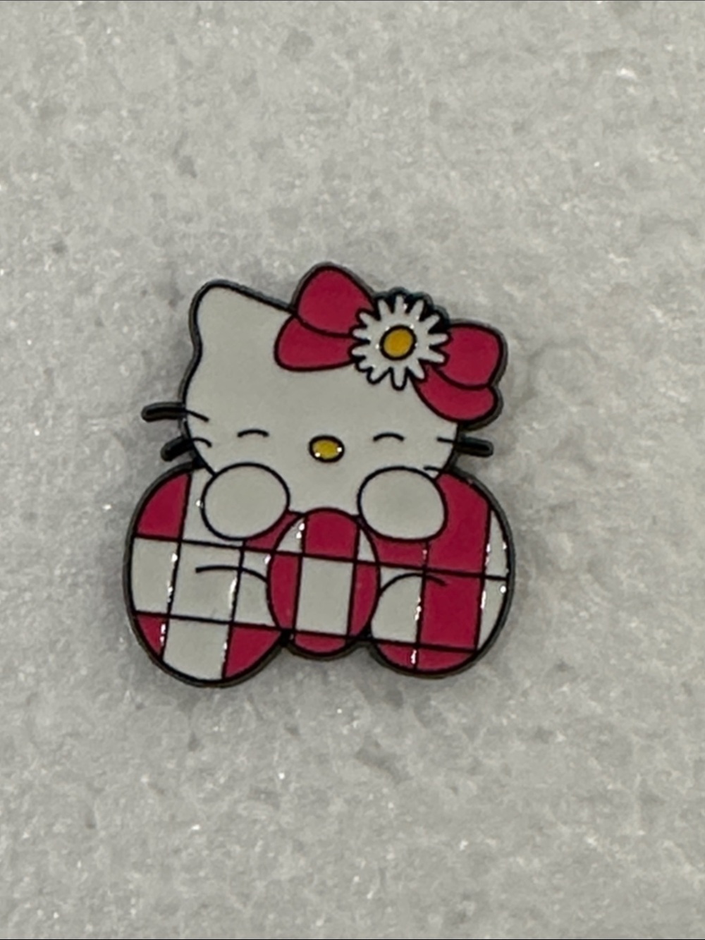 Hello Kitty Pink and White Daisy Enamel Pin Charm